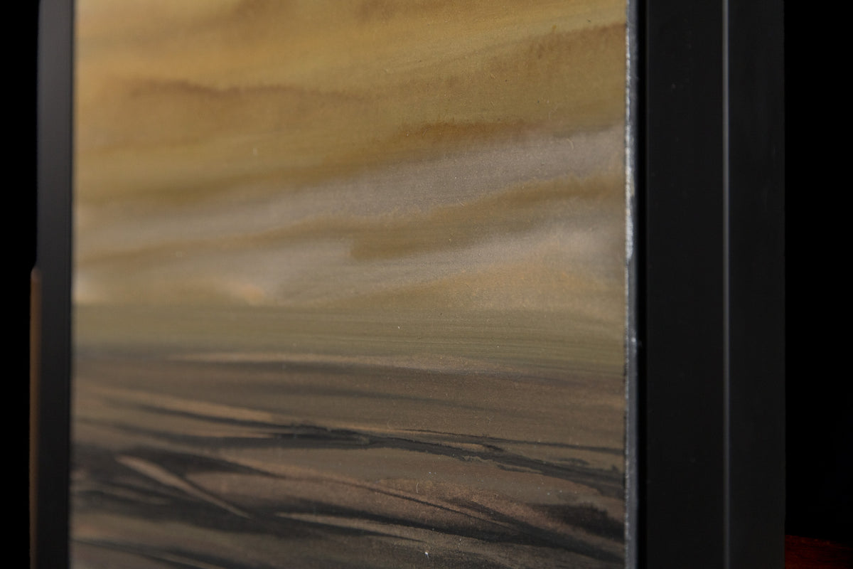 Ken Vincent, "Abstract Landscape 7," detail view, acrylic on panel