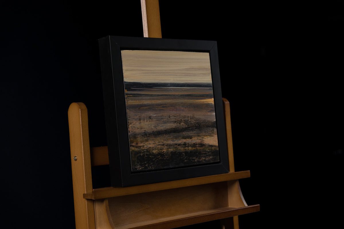Ken Vincent, "The Lake," detail view, acrylic on panel