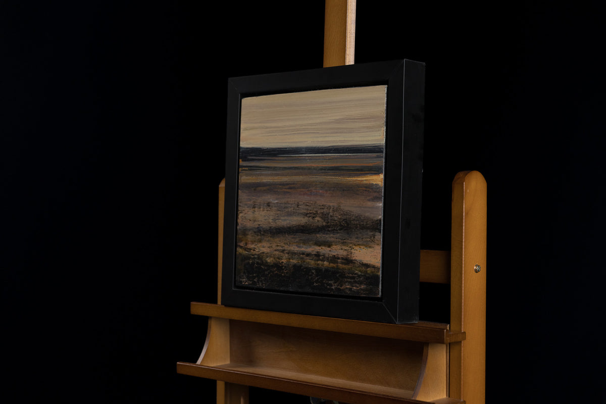Ken Vincent, "The Lake," detail view, acrylic on panel