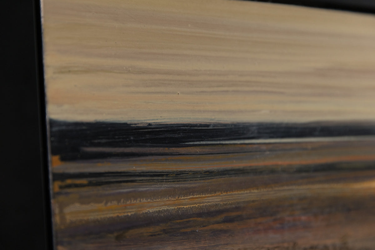Ken Vincent, "The Lake," detail view, acrylic on panel