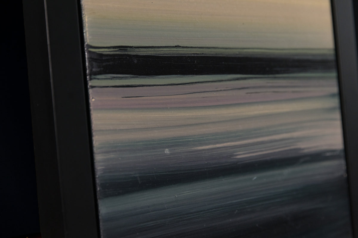 Ken Vincent, "Abstract Landscape 5," detail view, acrylic on panel