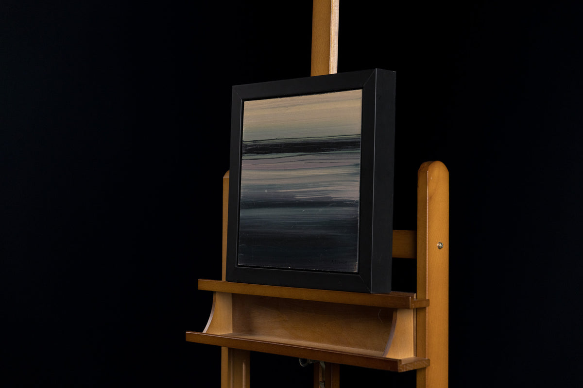 Ken Vincent, "Abstract Landscape 5," detail view, acrylic on panel