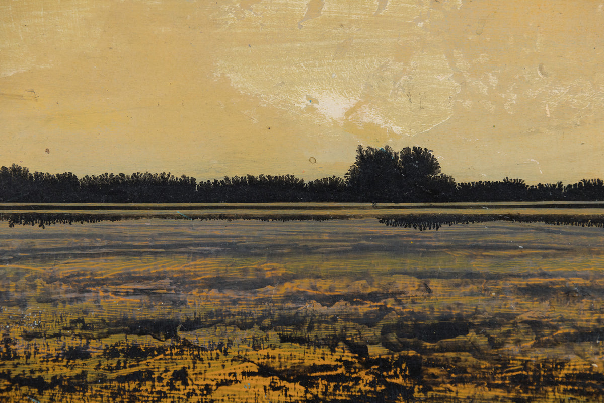 Ken Vincent, "Marshland 1140," detail view, acrylic on panel