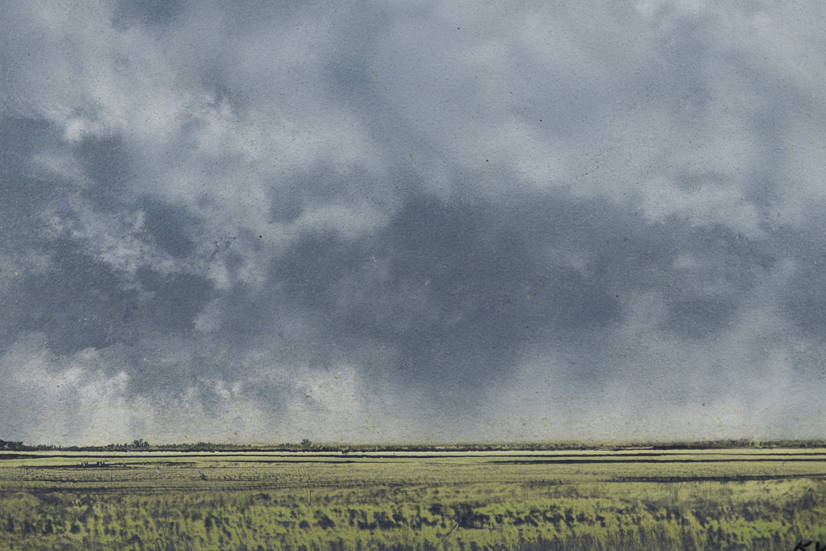 Ken Vincent, "After The Storm," detail view, acrylic on panel