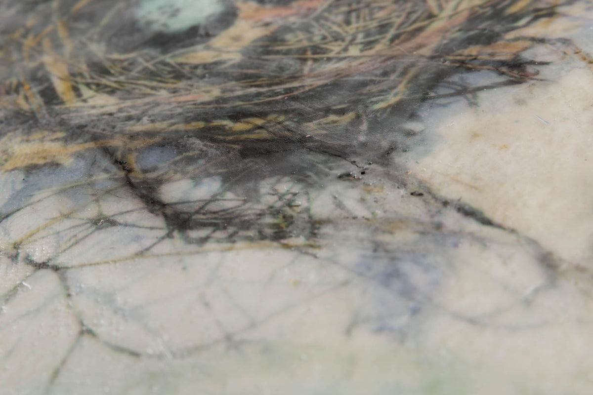 Lee Anne LaForge, "Nest I," detail 2, encaustic on panel
