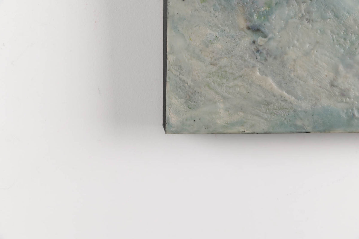 Lee Anne LaForge, "Nest I," detail 3, encaustic on panel