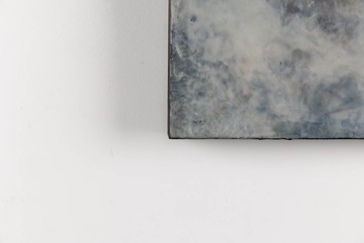 Lee Anne LaForge, "The Hidden Nest In The Wall," detail 3, encaustic on panel