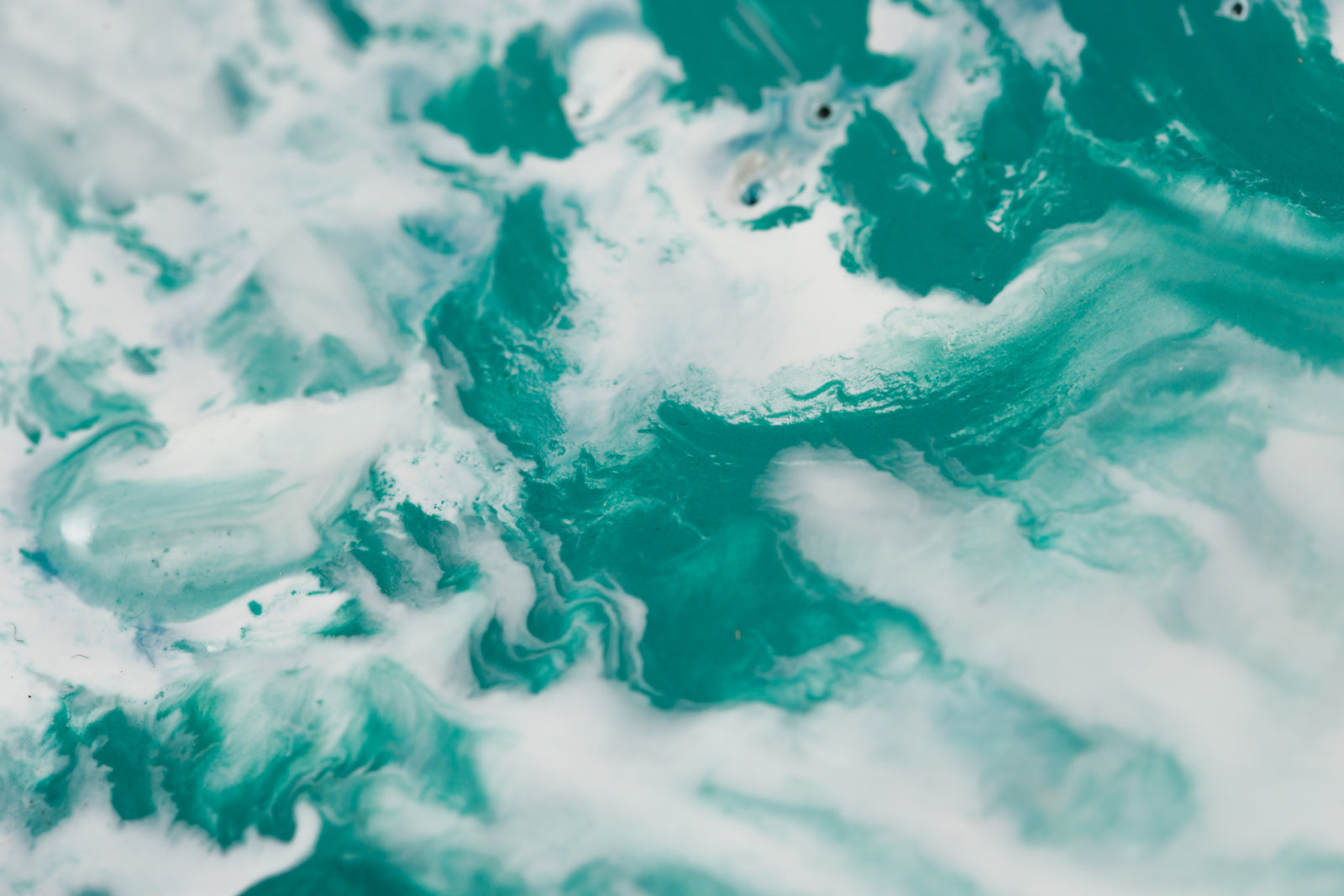 Lee Anne LaForge, "Take Me To The Sea," detail view, encaustic on panel