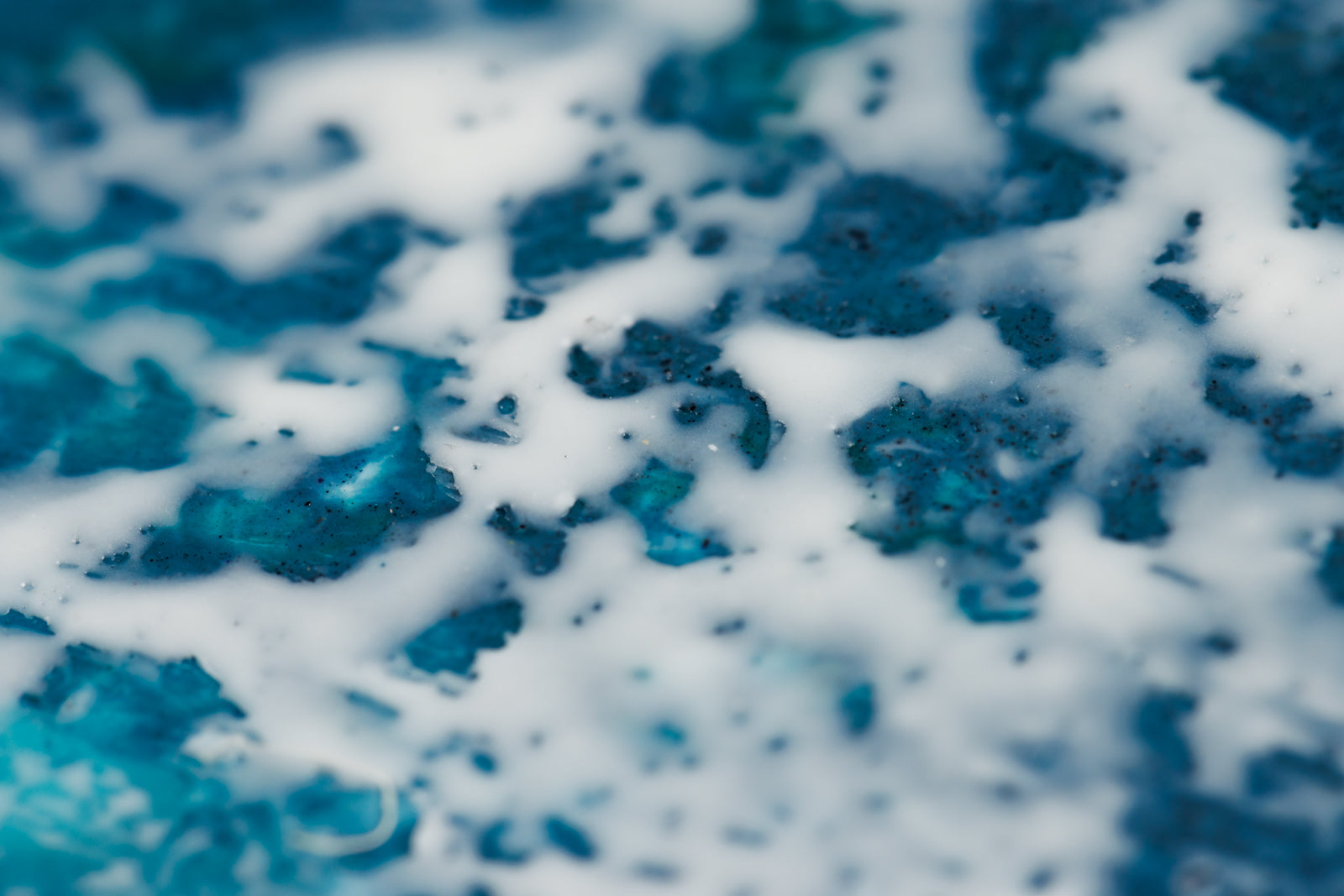 Lee Anne LaForge, "Take Me To The Sea," detail view, encaustic on panel