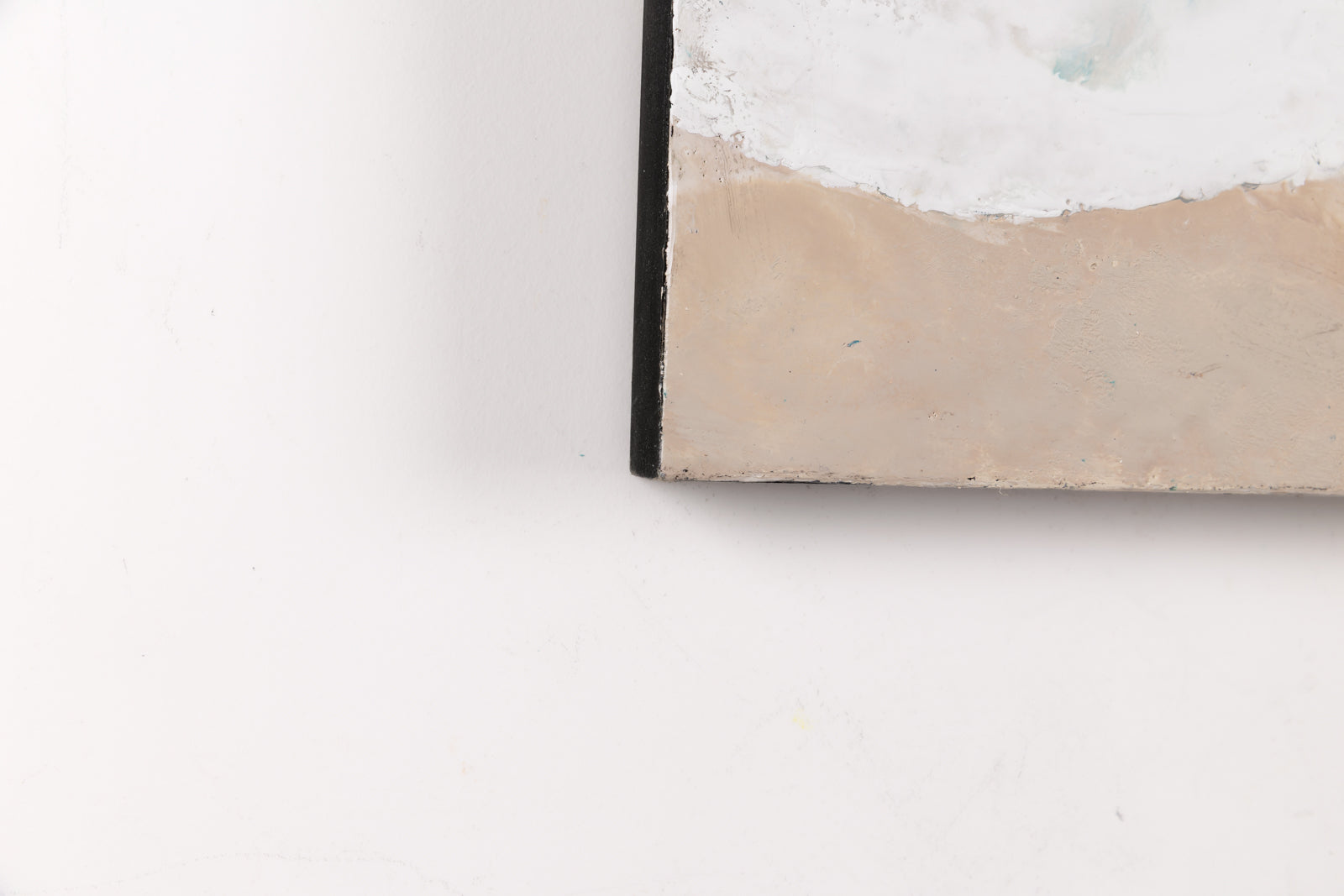Lee Anne LaForge, "Take Me To The Sea," detail view, encaustic on panel
