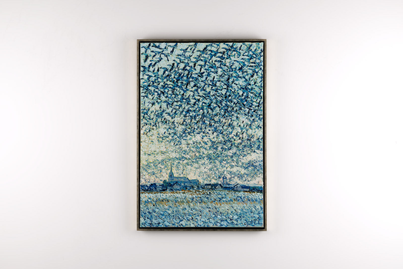 Dans Le Penombre Pres Du Village