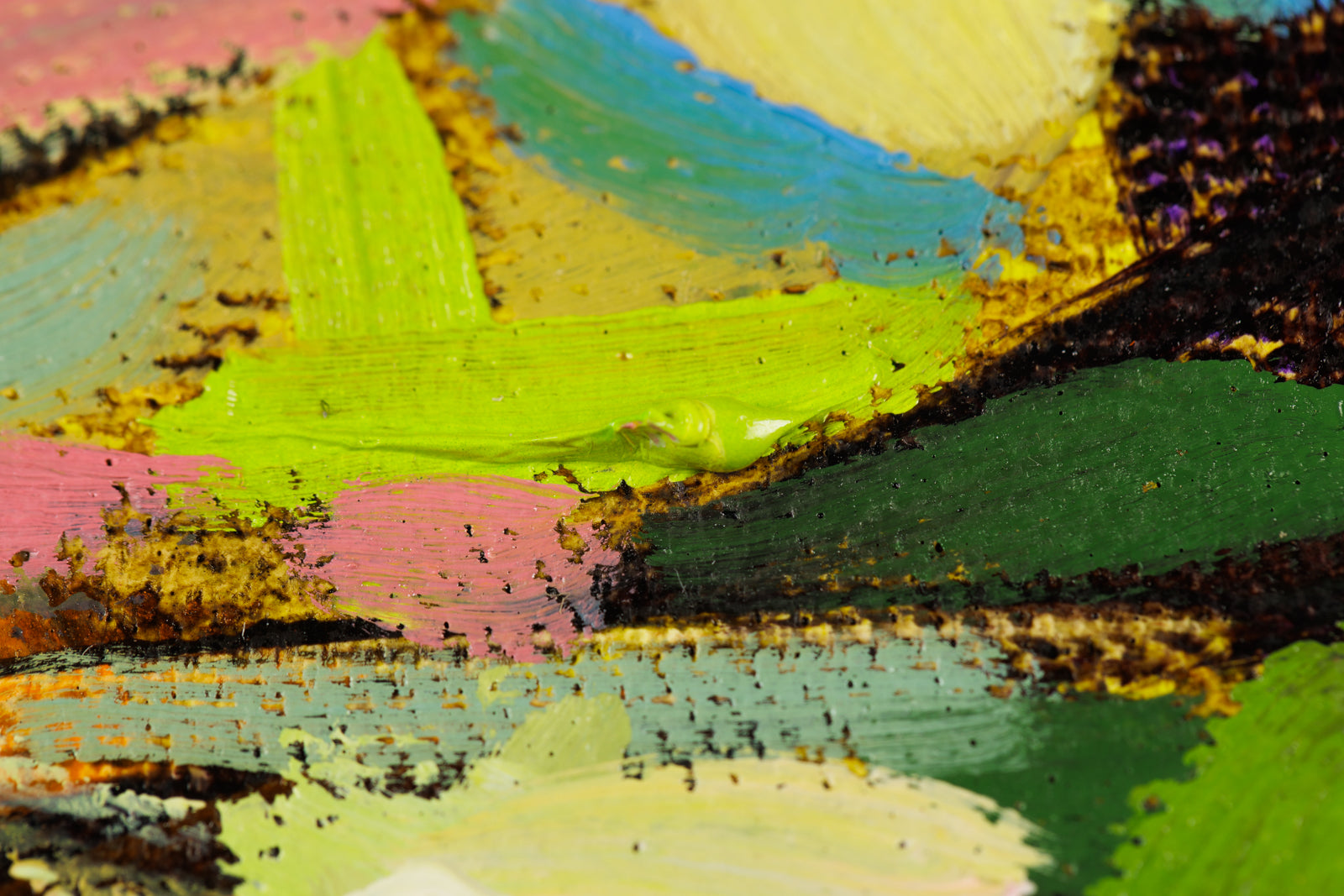 Lori Ridgeway, "Summer Time & The Living Is Easy," detail view, oil on canvas