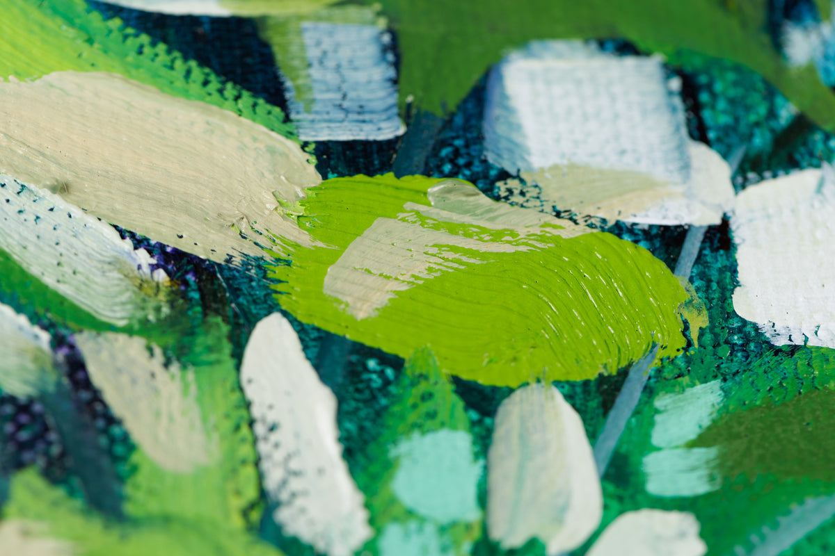 Lori Ridgeway, "Breathing Space," detail 5, oil on canvas