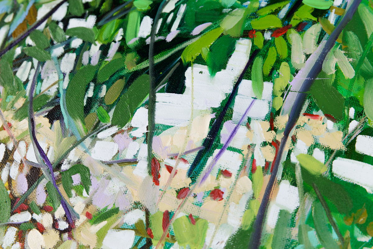 Lori Ridgeway, "Breathing Space," detail 3, oil on canvas