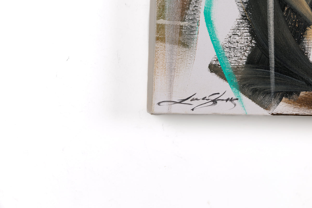 Laura Stevens, "Seafoam," detail view, Acrylic on Canvas