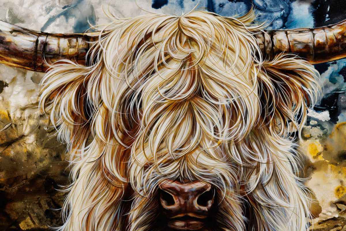 Marie-Andree Leblond, "Flow," detail 1, acrylic on canvas
