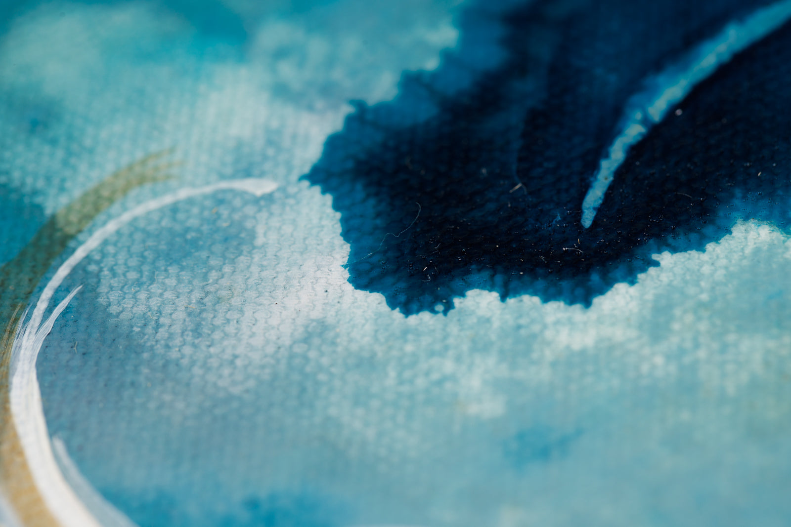 Marie-Andrée Leblond, "Cutie Pie," detail view, acrylic on canvas