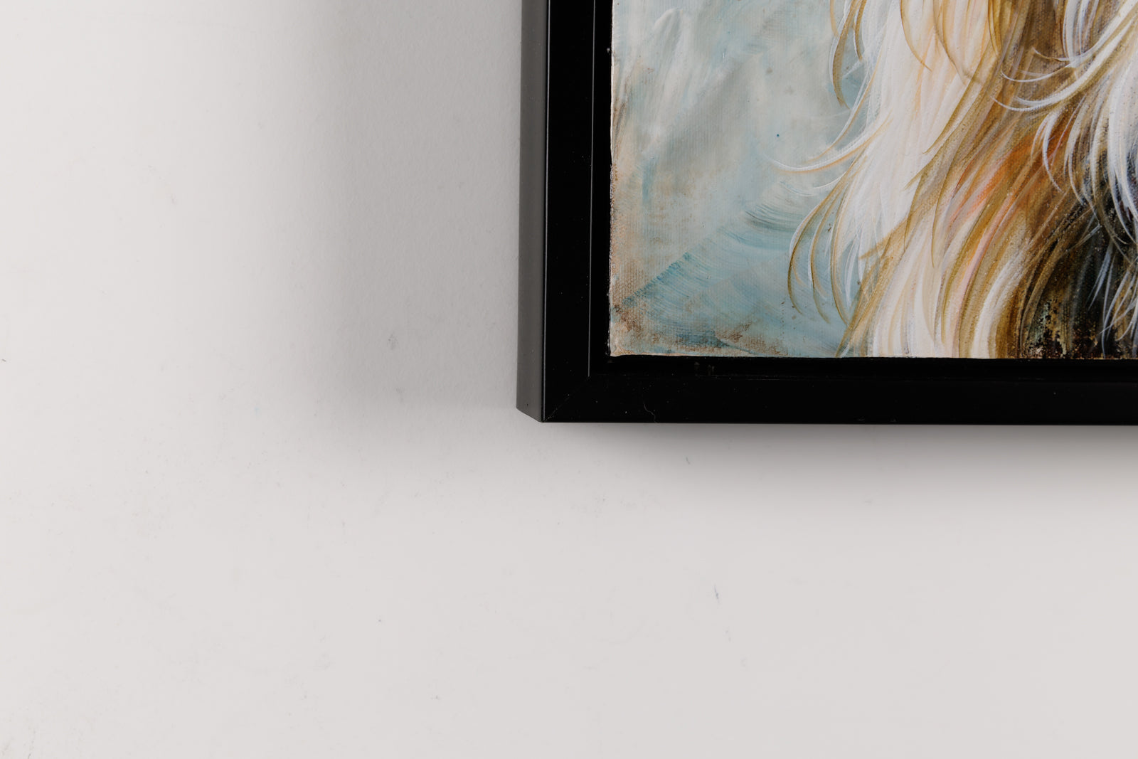 Marie-Andrée Leblond, "Cutie Pie," detail view, acrylic on canvas