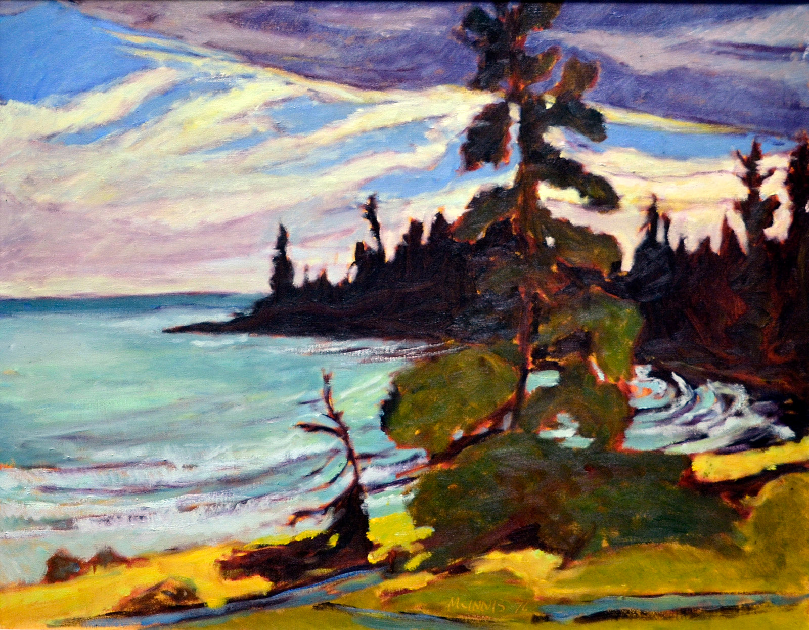 Landscape “Inlet Manitoun” by Robert McInnis – oil on canvas.