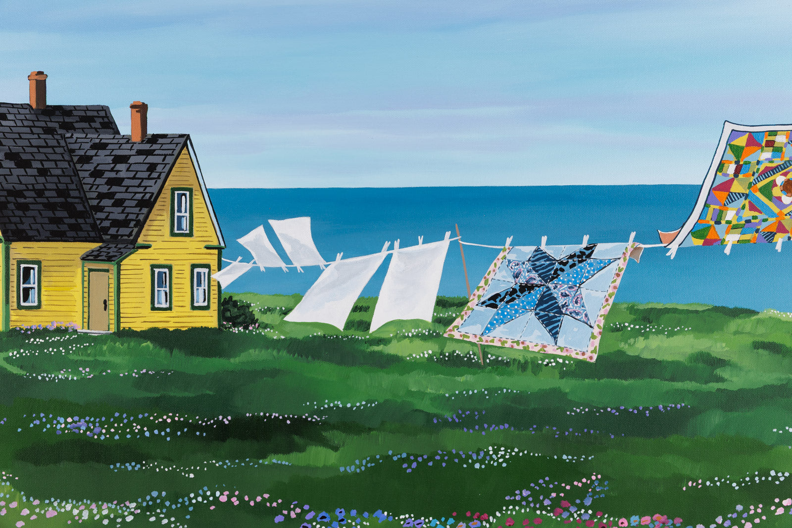 Quilts In The Wind - Cape Breton