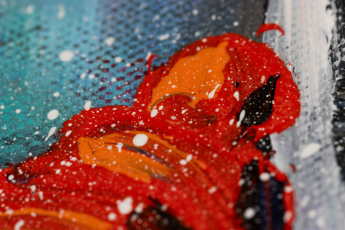 Katerina Mertikas, "The Path," detail 5, acrylic on canvas