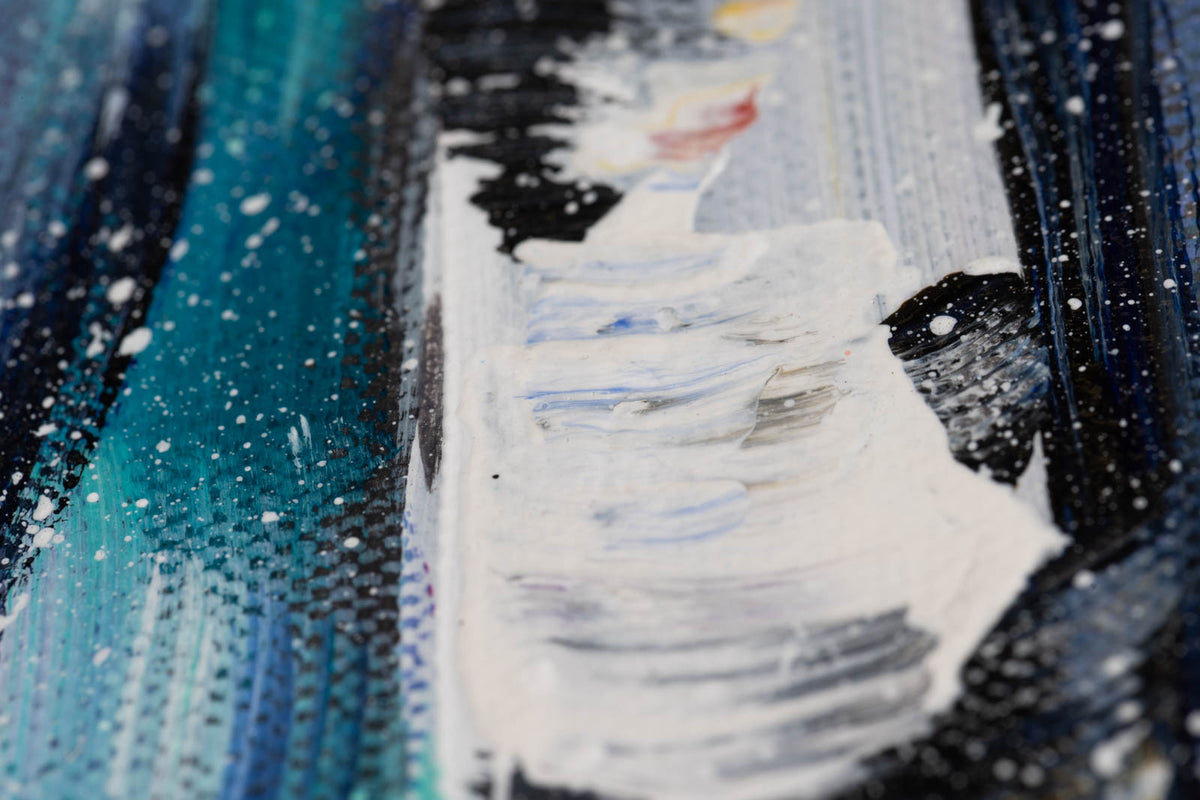 Katerina Mertikas, "The Path," detail 6, acrylic on canvas