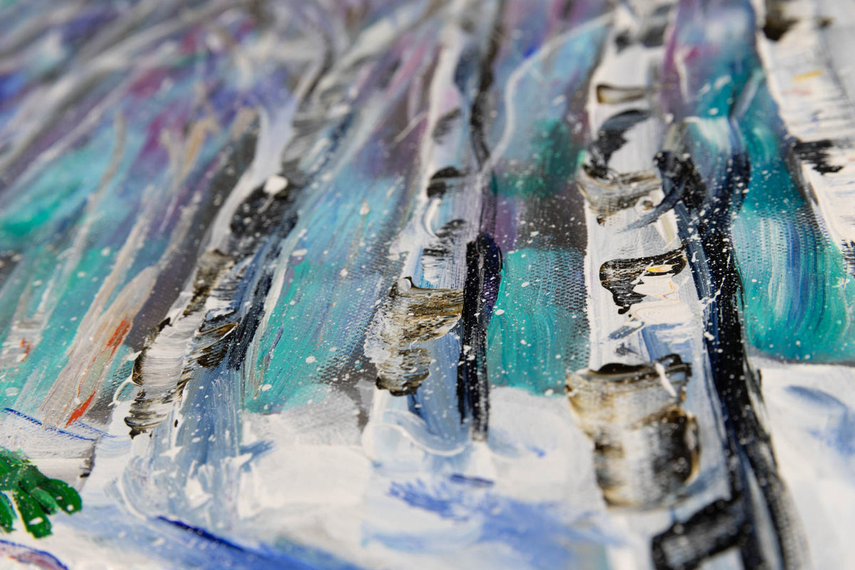 Katerina Mertikas, "The Path," detail 3, acrylic on canvas