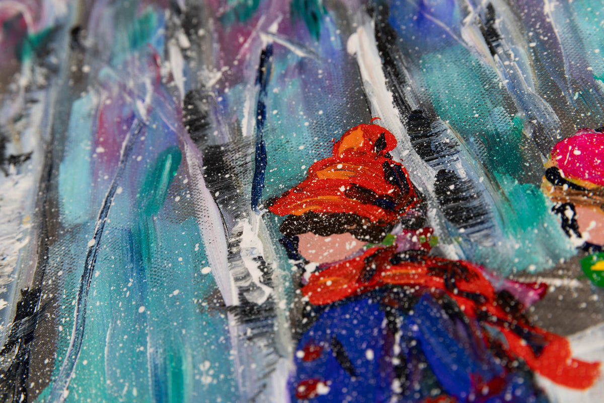 Katerina Mertikas, "The Path," detail 2, acrylic on canvas