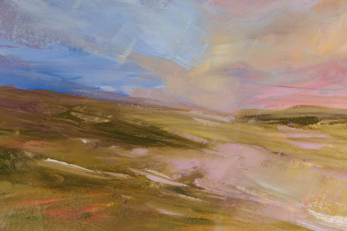Martha Kokkinos, "Landscape Tapestry," detail 1, oil on paper