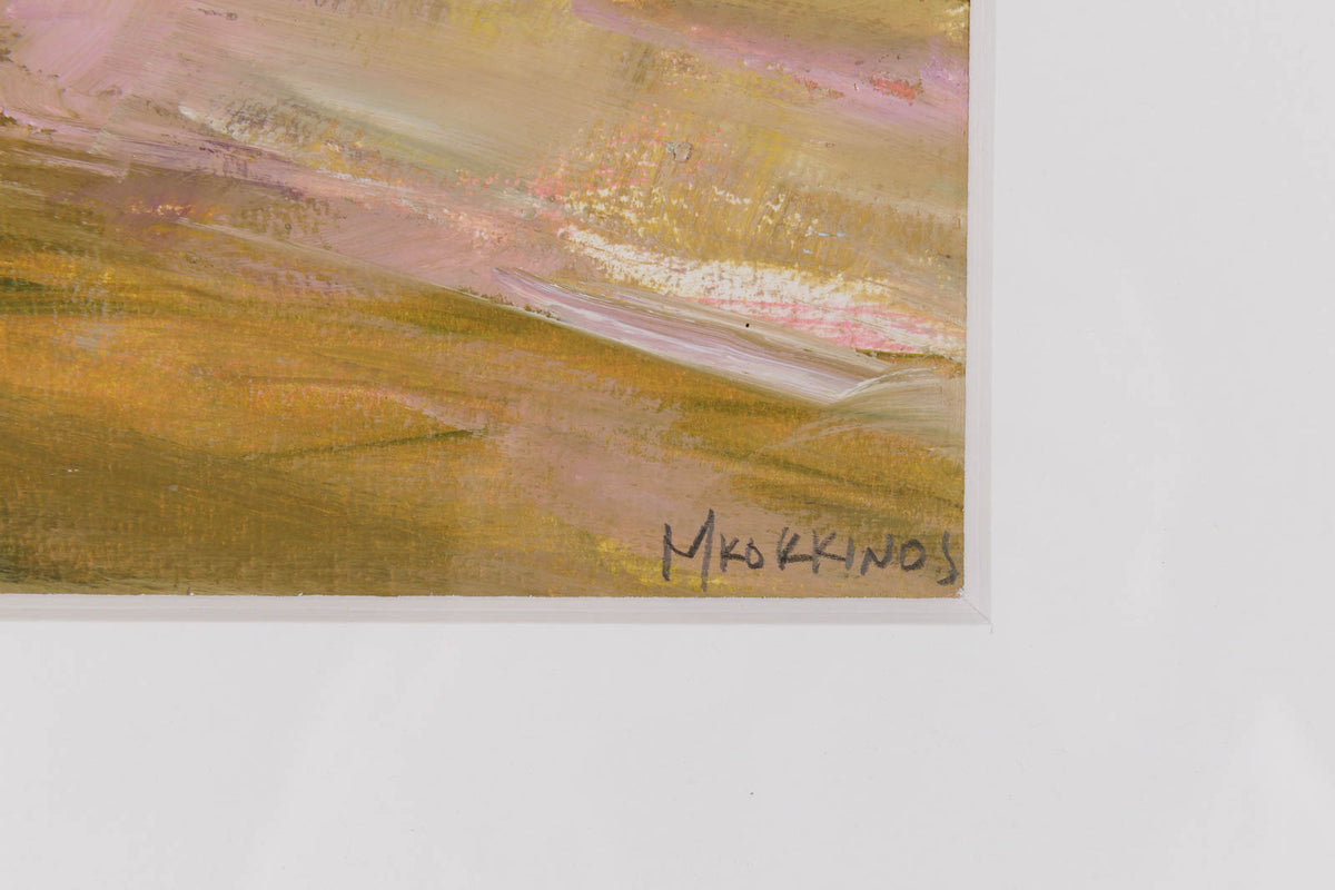 Martha Kokkinos, "Landscape Tapestry," detail 4, oil on paper