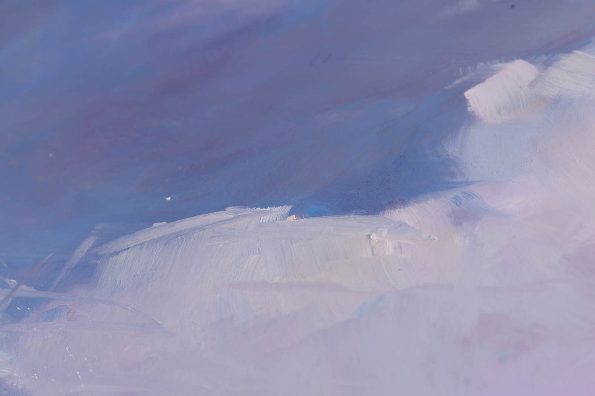 Martha Kokkinos, "Watercolour Sky," detail 3, oil on canvas