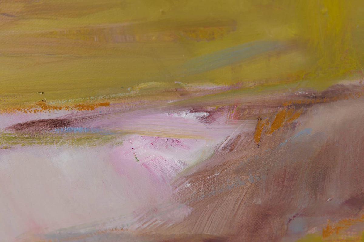 Martha Kokkinos, "Watercolour Sky," detail 2, oil on canvas