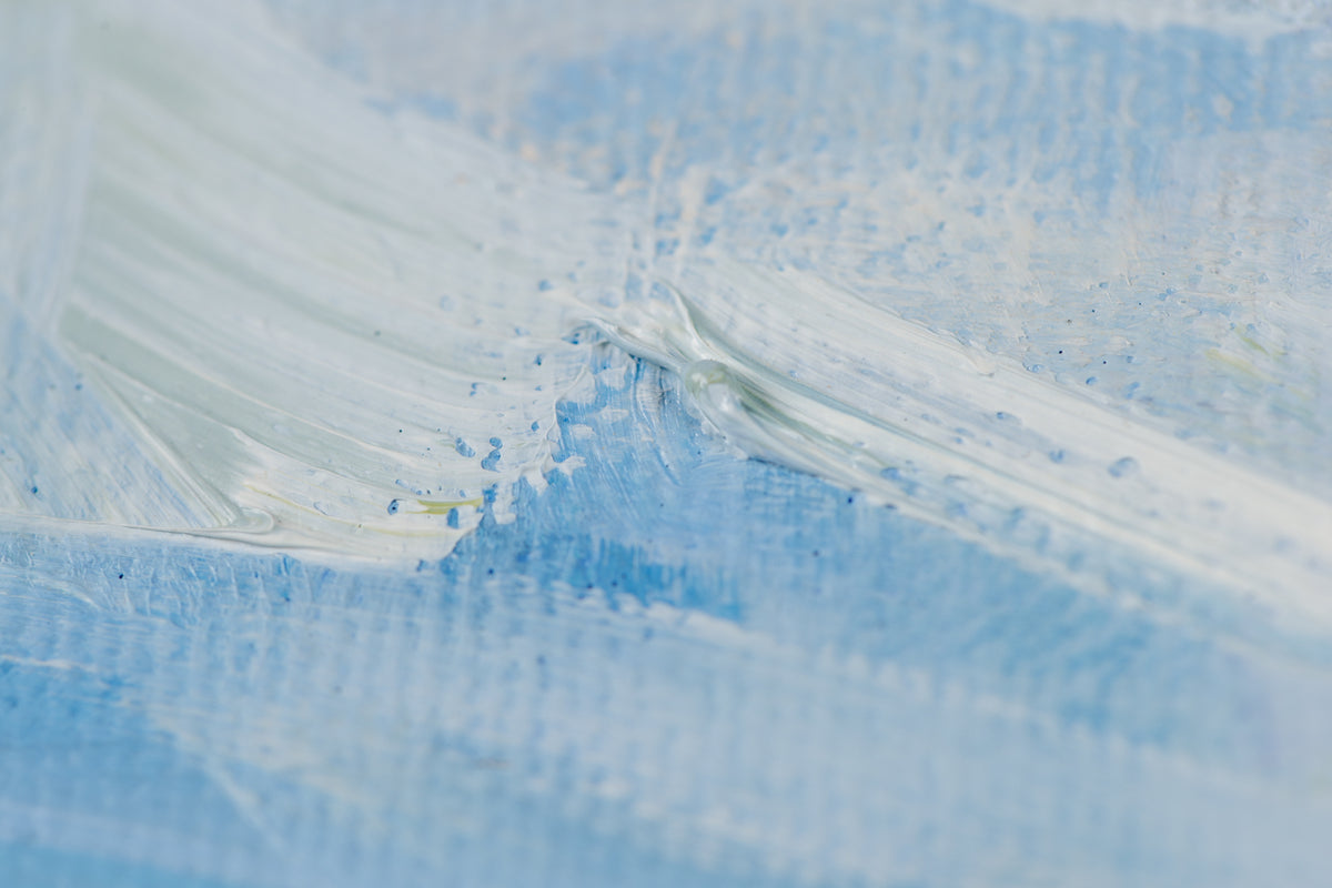 Martha Kokkinos, "Fields Of Quiet," detail view, oil on canvas