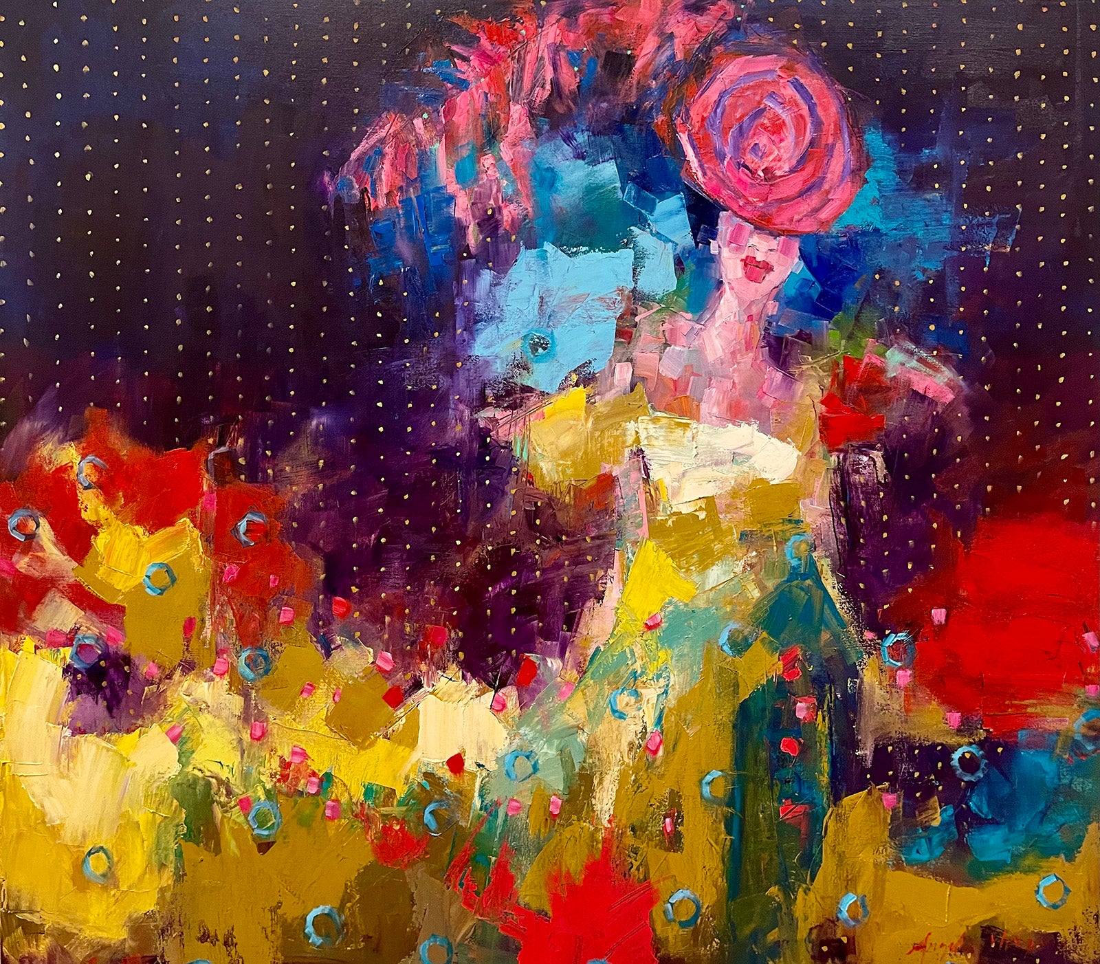 Figurative “For The Ages” by Angela Morgan – oil on canvas.