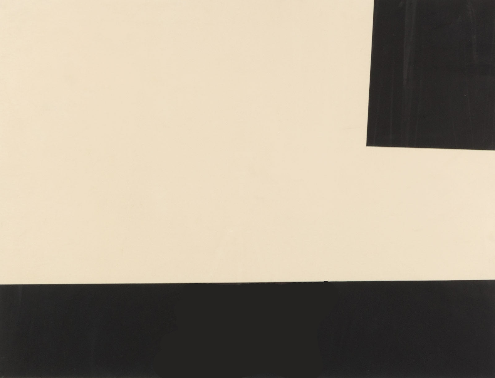 Abstracts “Noir Et Blanc II” by Guido Molinari – mixed media on paper.