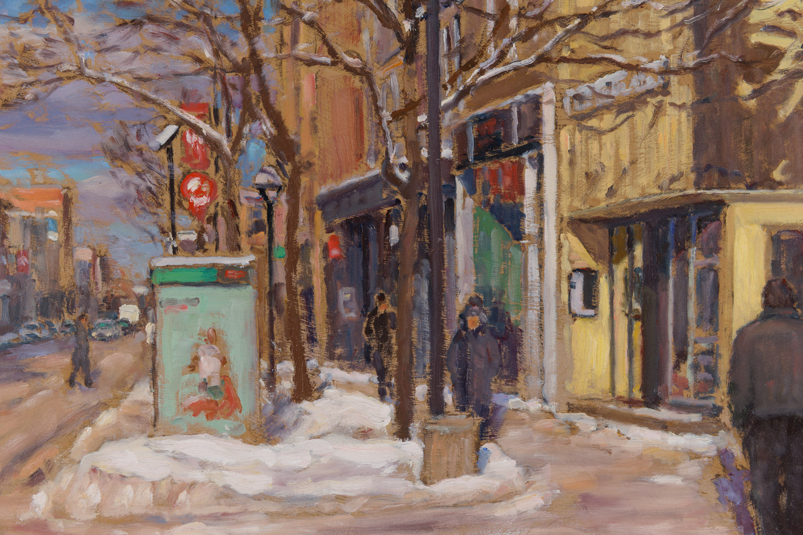 Rue Mt-Royal Sous Un Soleil De Fevrier
