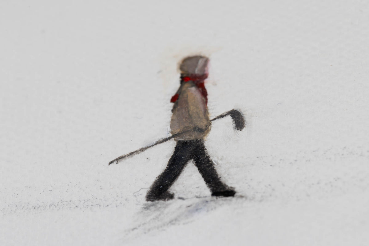 Momcilo Simic, "Winter Is Our Time," detail 5, oil on canvas