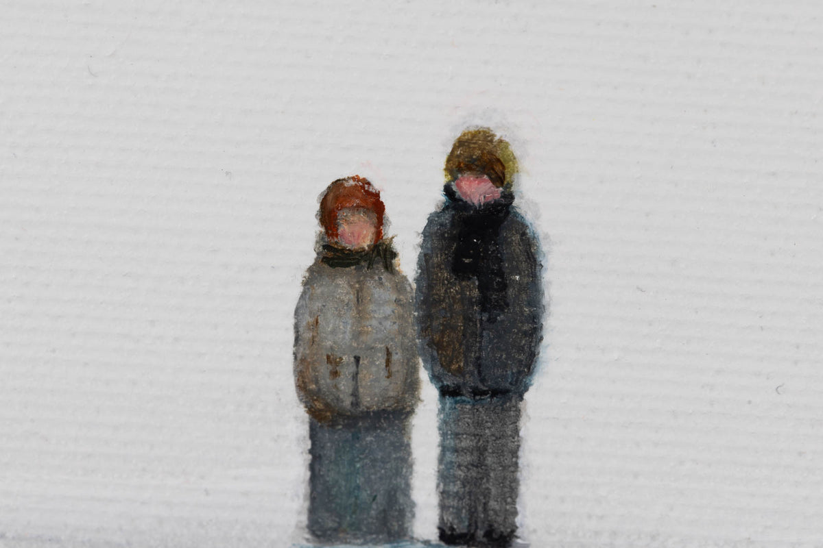 Momcilo Simic, "Winter Is Our Time," detail 3, oil on canvas