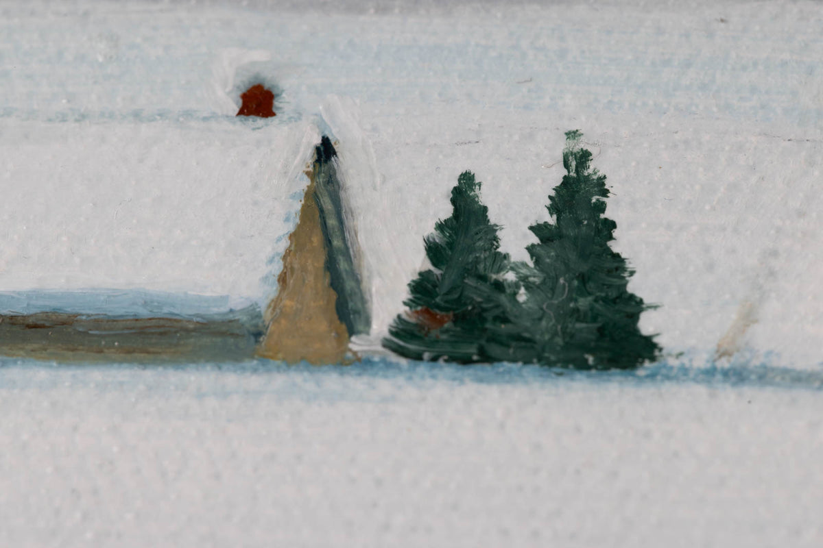 Momcilo Simic, "Canadian White Nights," detail 2, oil on canvas