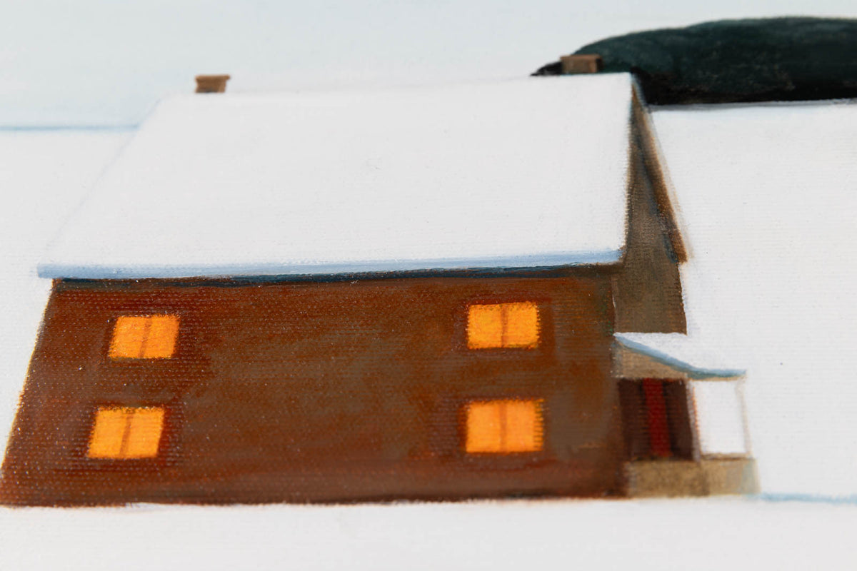 Momcilo Simic, "Canadian White Nights," detail 3, oil on canvas