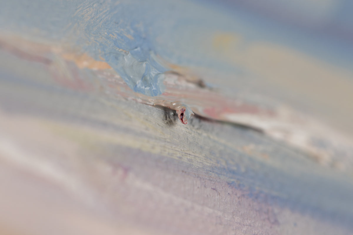 Martha Kokkinos, "Serenity," detail view, oil on canvas