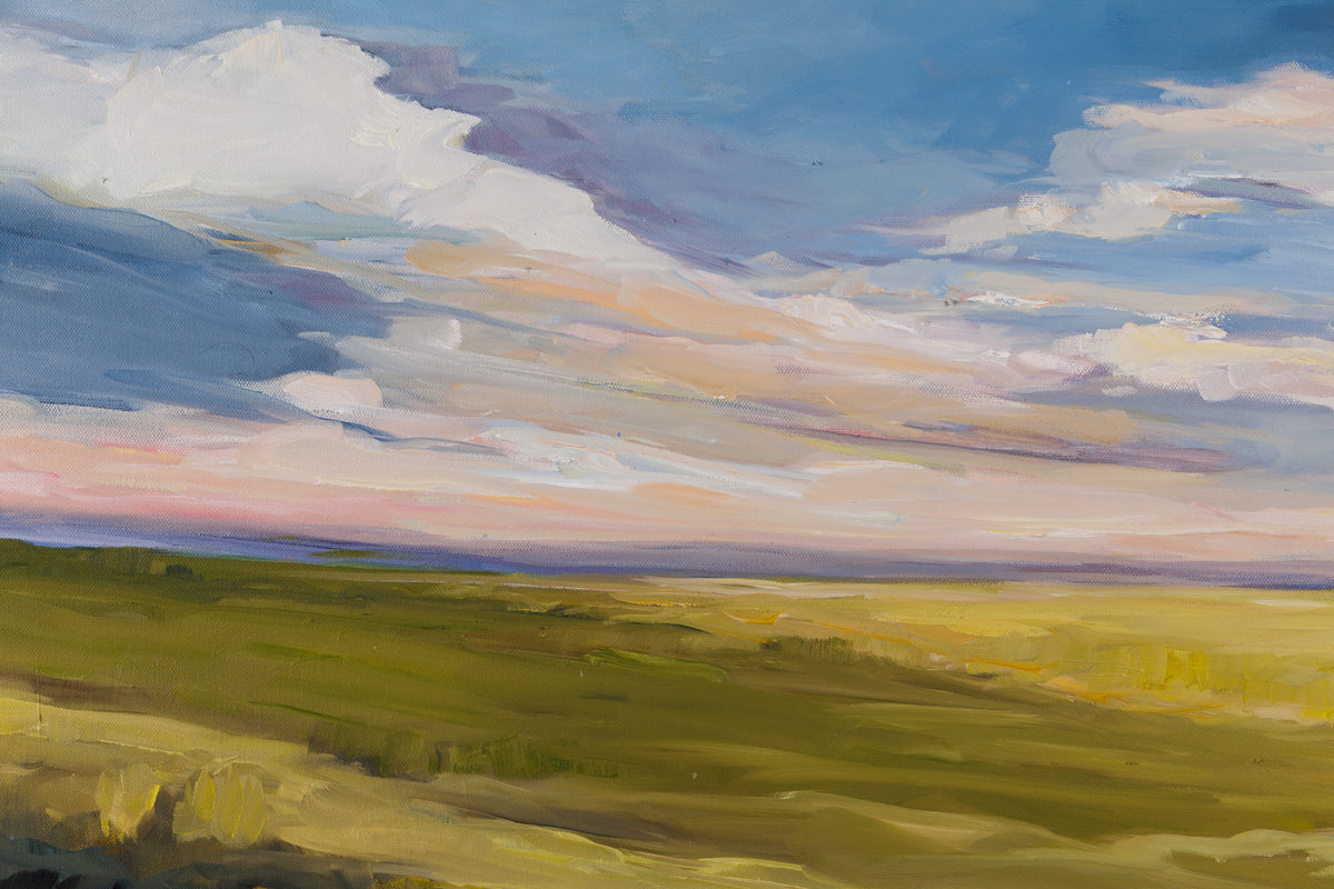 Martha Kokkinos, "Serenity," detail view, oil on canvas