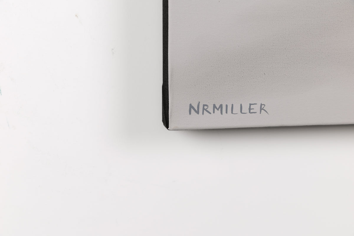 Natasha Miller, "Easy Does It," detail 4, acrylic & charcoal on canvas