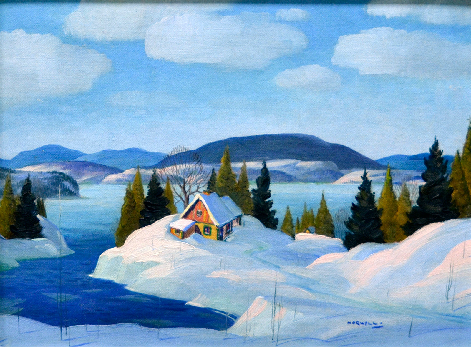 Landscape “On The Edge” by Graham Norwell – oil on panel.