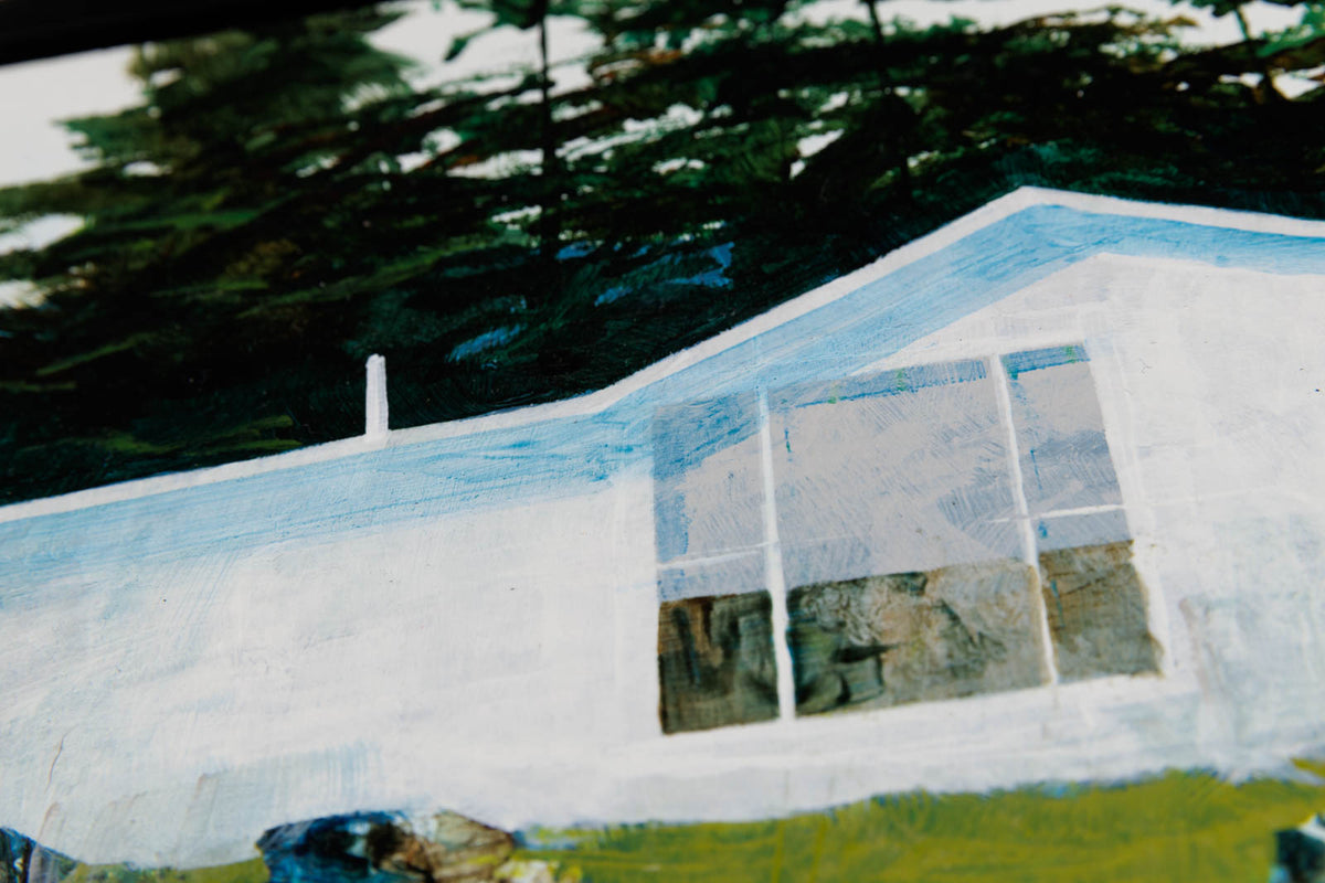 Peter Leckett, "Beach House," detail 5, acrylic on panel