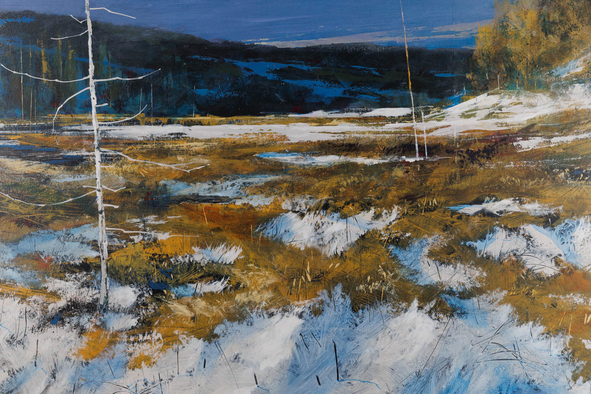 Peter Leckett, "Fading Light," detail 3, acrylic on canvas