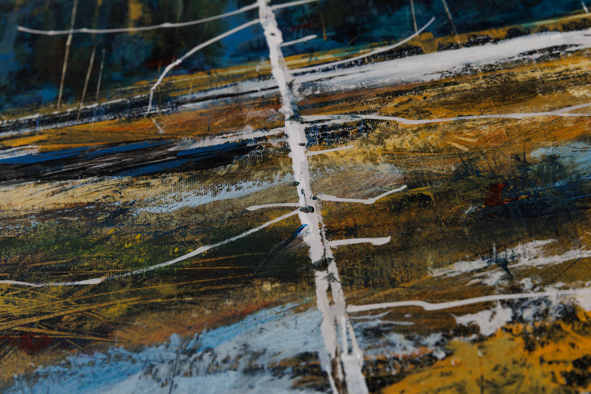Peter Leckett, "Fading Light," detail 4, acrylic on canvas