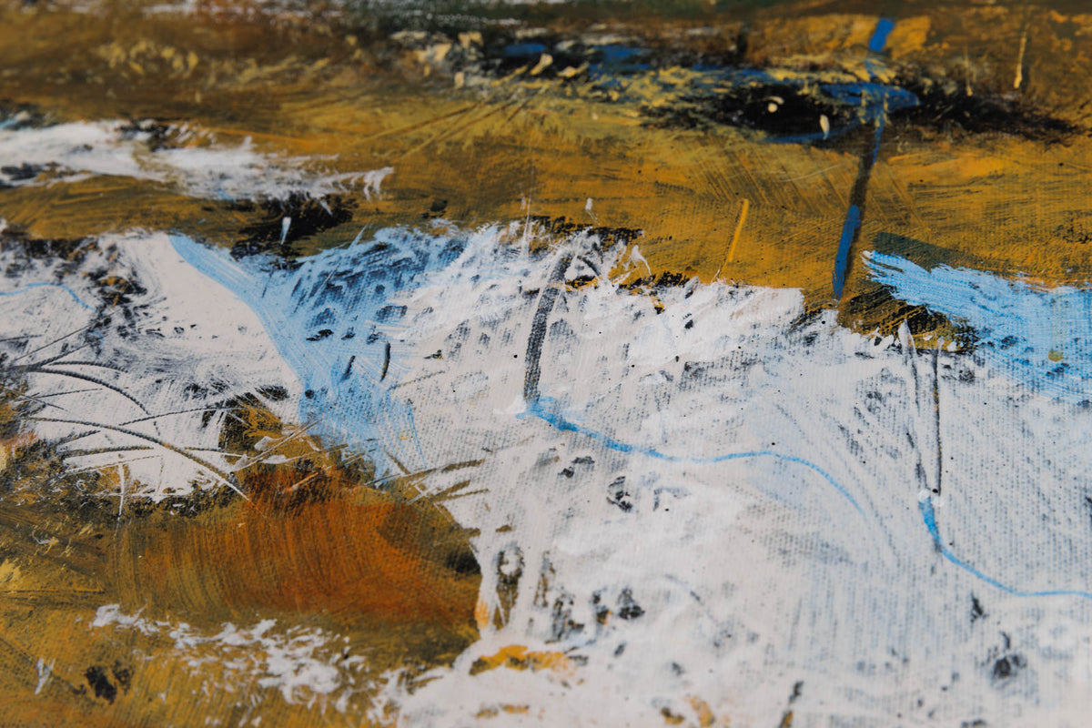 Peter Leckett, "Fading Light," detail 5, acrylic on canvas