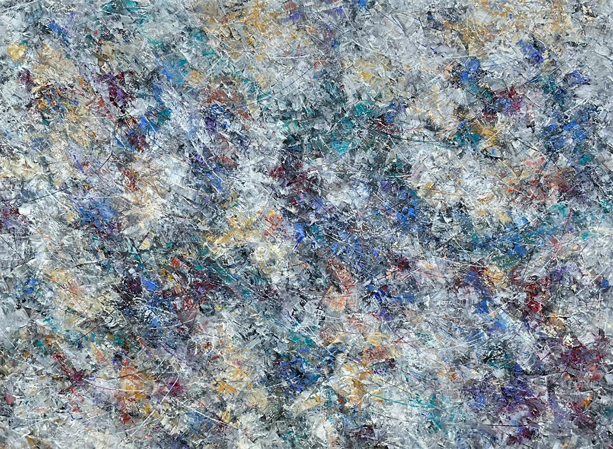 Abstracts “MC#745” by Svitlana Pryhodko – mixed media on canvas.