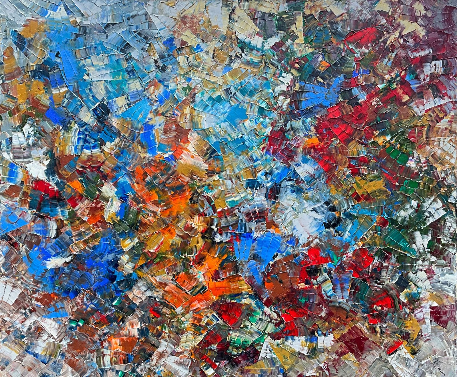 Abstracts “MC#748” by Svitlana Pryhodko – mixed media on canvas.